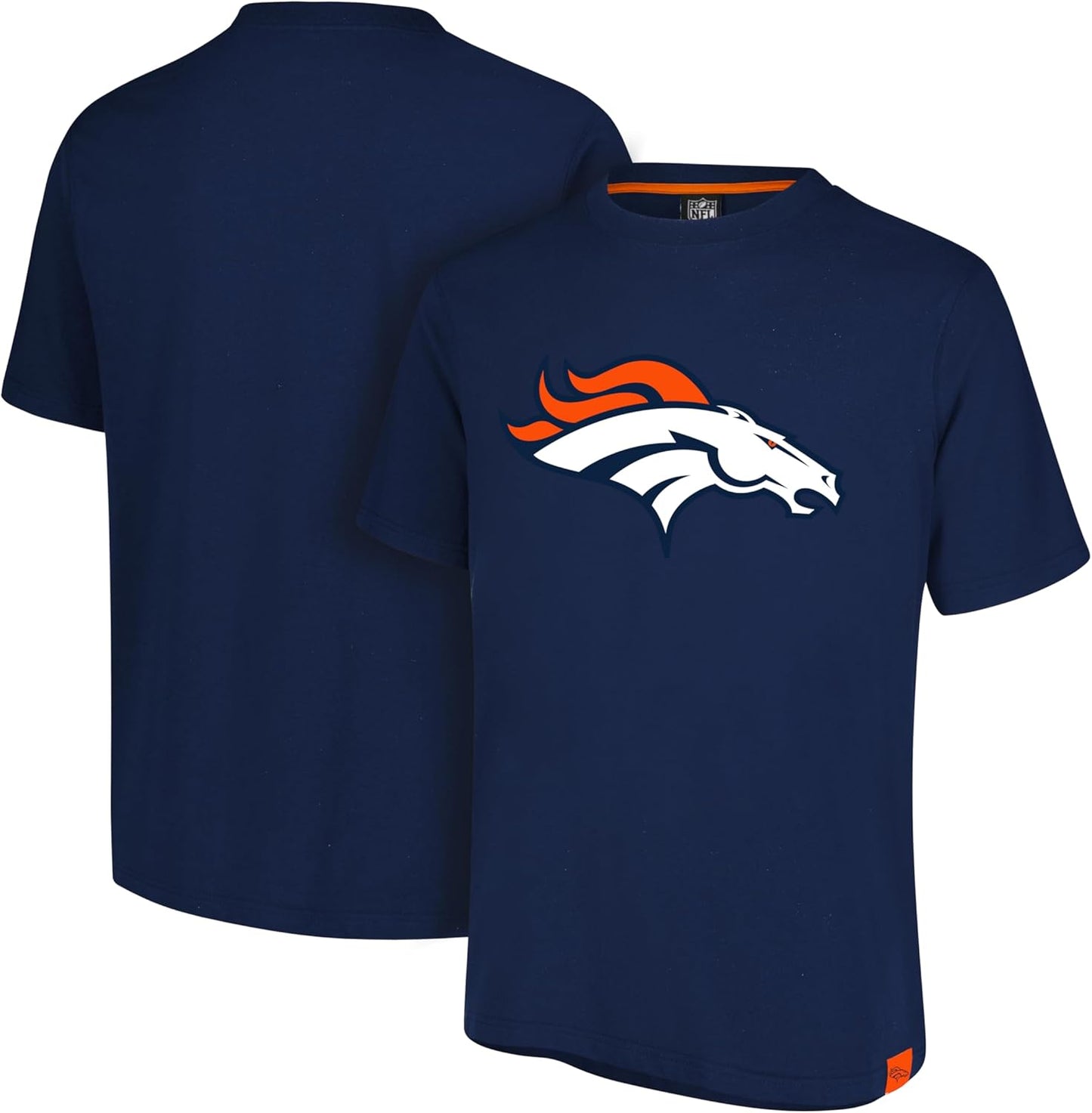 Ultra Game NFL Official Adults Super Soft Game Day T-Shirt - Unisex, Denver Broncos, Team Color|Denver Broncos