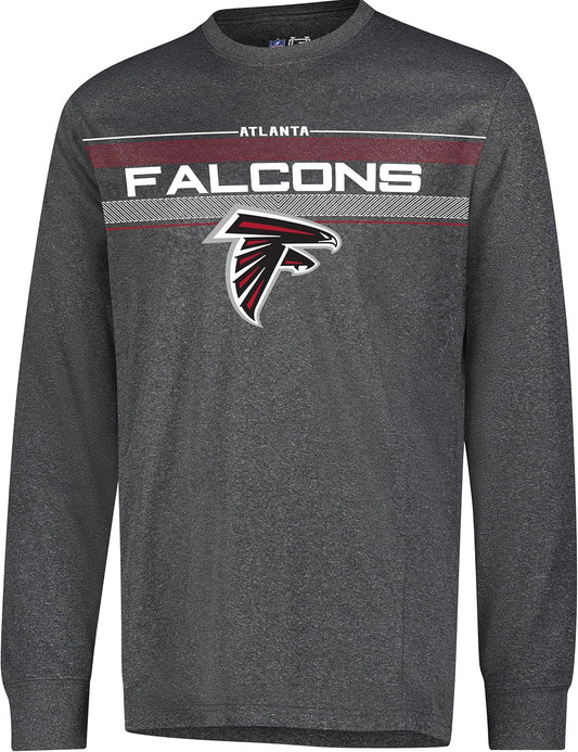 Ultra Game NFL Official Adults Super Soft Game Day Long Sleeve T-Shirt - Unisex Atlanta Falcons|Atlanta Falcons