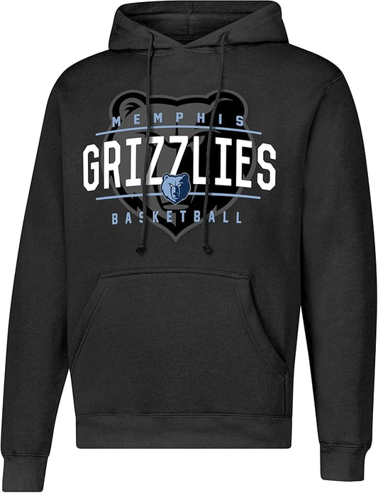 Ultra Game NBA Official Men's Super Soft Get Right Hoodie Sweatshirt, Memphis Grizzlies, Black|Memphis Grizzlies