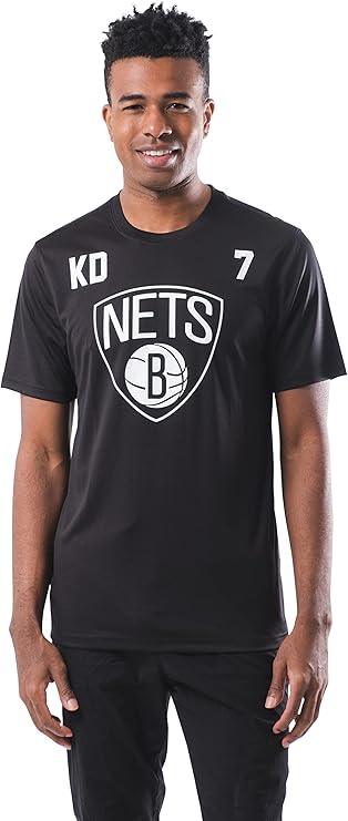 Ultra Game NBA Official Men’s Super Soft Players T-Shirt - Unisex, Brooklyn Nets - Kevin Durant, Team Color|Brooklyn Nets