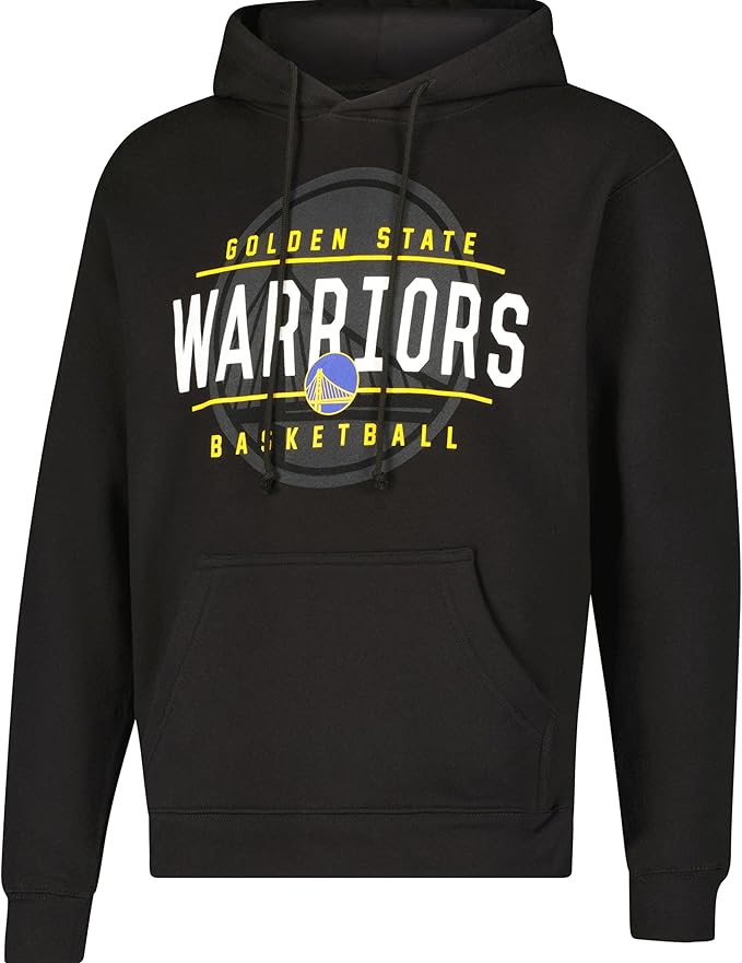 Ultra Game NBA Official Men's Super Soft Get Right Hoodie Sweatshirt, Golden State Warriors, Black|Golden State Warriors