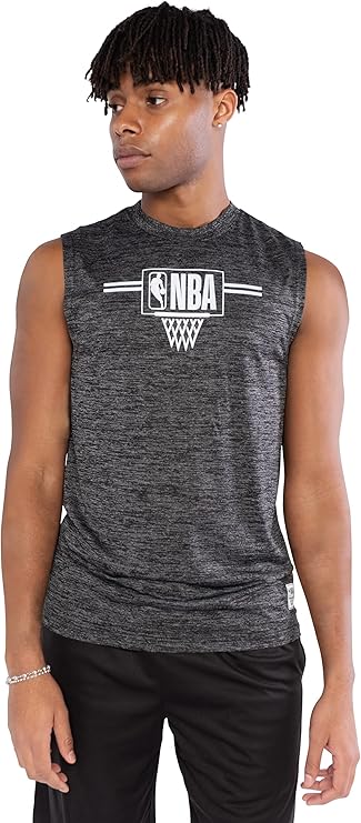 Ultra Game NBA Official Men‚Äôs Soft Active Sleeveless Tank Top T-Shirt, NBA|NBA