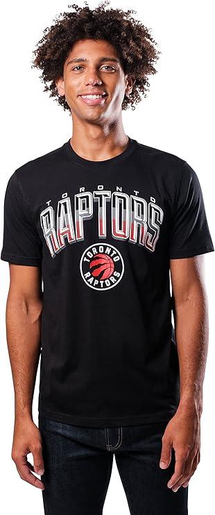 Ultra Game NBA Official Men’s Super Soft Supreme T-Shirt - Unisex, Toronto Raptors, Black|Toronto Raptors