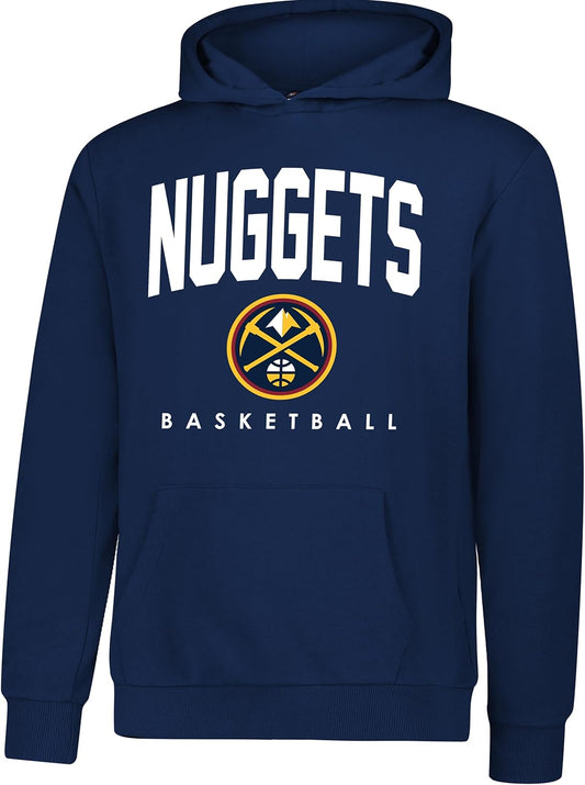 Ultra Game NBA Official Youth Super Soft Teamster Hoodie Sweatshirt, Denver Nuggets, Team Color|Denver Nuggets