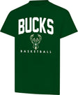 Ultra Game NBA Official Men's Official Teamster Short Sleeve T-Shirt, Milwaukee Bucks, Team Color|Milwaukee Bucks