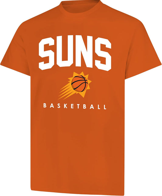 Ultra Game NBA Official Men's Official Teamster Short Sleeve T-Shirt, Phoenix Suns, Team Color|Phoenix Suns