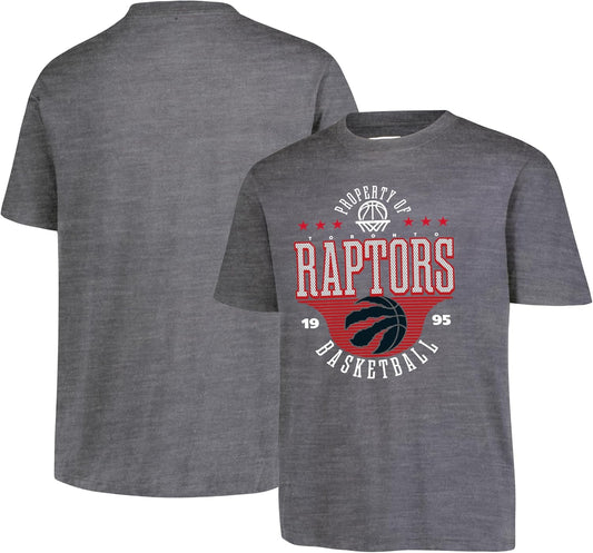 Ultra Game NBA Official Youth Super Soft Mad Props T-Shirt, Toronto Raptors, Heather Charcoal|Toronto Raptors