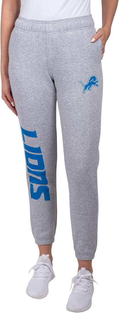 NFL Official Women's Super Soft Fleece Jogger Sweatpants|Detroit Lions