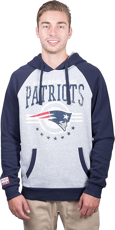 Ultra Game NFL Official Adults Unisex Super Soft Game Day Hoodie Sweatshirt, New England Patriots, Team Color|New England Patriots