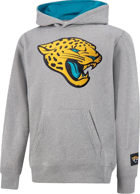 Ultra Game NFL Official Youth Super Soft Hoodie Sweatshirt Pullover - Warm Polyester Blend Jacksonville Jaguars|Jacksonville Jaguars