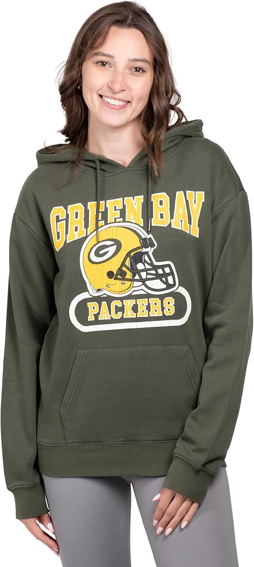 NFL Official Women's Super Soft Hoodie Pullover Sweatshirt|Green Bay Packers