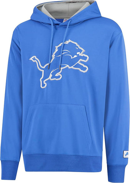 Ultra Game NFL Official Adults Unisex Super Soft Game Day Hoodie Sweatshirt, Detroit Lions, Team Color 24|Detroit Lions