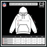 NFL Official Adults Unisex Super Soft Beast Mode Hoodie Sweatshirt|New Orleans Saints