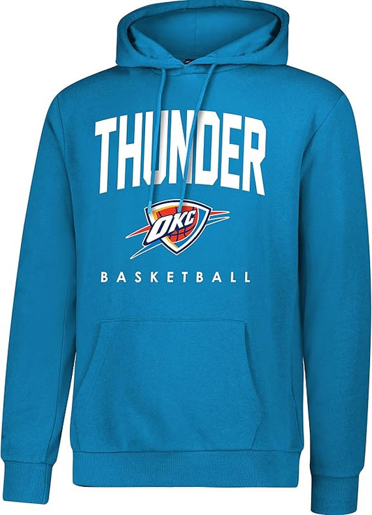 Ultra Game NBA Official Men's Super Soft Teamster Hoodie Sweatshirt, Oklahoma City Thunder, Team Color|Oklahoma City Thunder