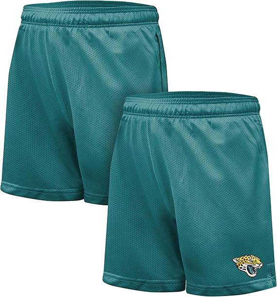 Ultra Game NFL Official Adults Super Soft Mesh Active Training Shorts, Jacksonville Jaguars, Team Color|Jacksonville Jaguars