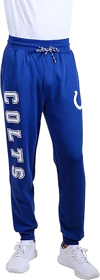 Ultra Game NFL Official Adults Super Soft Game Day Jogger Sweatpants - Unisex, Indianapolis Colts|Indianapolis Colts