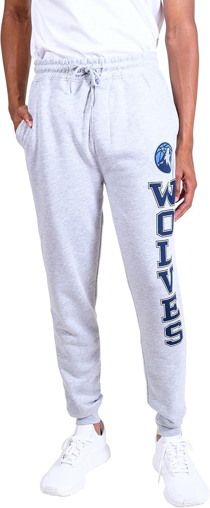 Ultra Game NBA Official Men's Super Soft Game Day Jogger Sweatpants, Minnesota Timberwolves|Minnesota Timberwolves