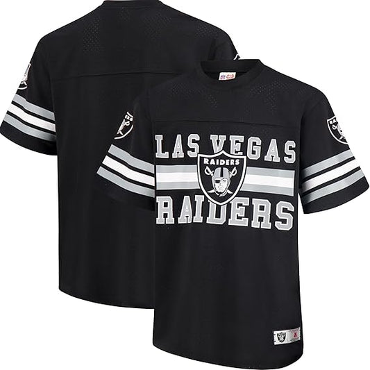 Ultra Game NFL Official Adults Soft Mesh Vintage Beast Mode T-Shirt - Unisex, Las Vegas Raiders, Team Color 24|Las Vegas Raiders