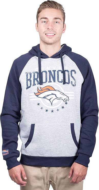 Ultra Game NFL Official Adults Unisex Super Soft Game Day Hoodie Sweatshirt, Denver Broncos, Team Color|Denver Broncos