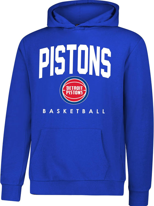 Ultra Game NBA Official Youth Super Soft Teamster Hoodie Sweatshirt, Detroit Pistons, Team Color|Detroit Pistons