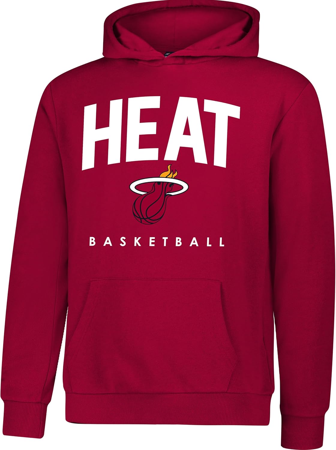 Ultra Game NBA Official Youth Super Soft Teamster Hoodie Sweatshirt, Miami Heat, Team Color|Miami Heat