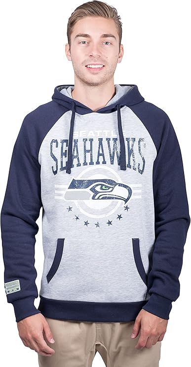 Ultra Game NFL Official Adults Unisex Super Soft Game Day Hoodie Sweatshirt, Seattle Seahawks, Team Color|Seattle Seahawks