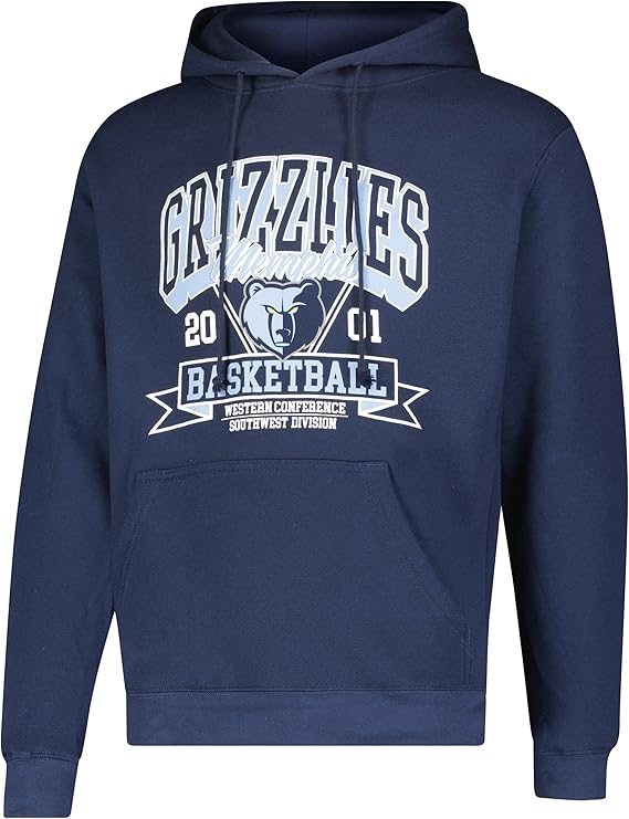 Ultra Game NBA Official Men’s Standard Super Soft Ace Hoodie Sweatshirt, Memphis Grizzlies, Team Color|Memphis Grizzlies