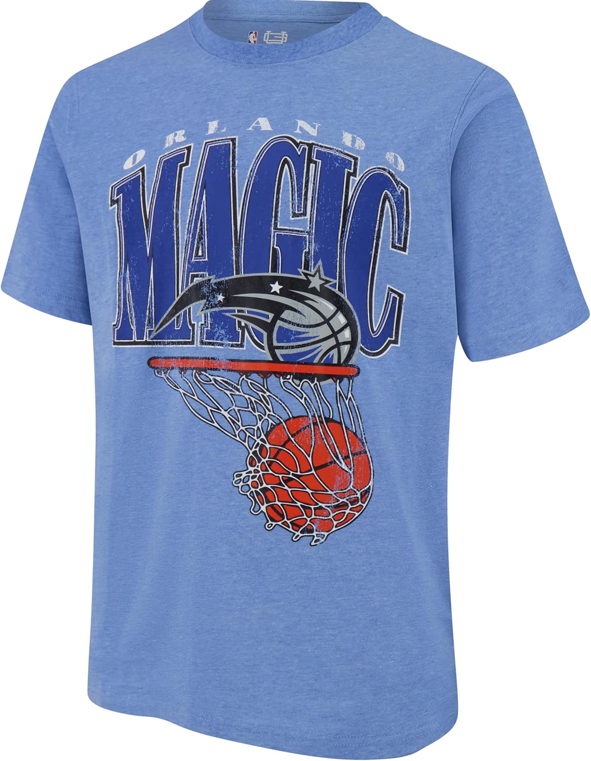 Ultra Game NBA Mens Official Hoops Short Sleeve T-Shirt, Orlando Magic, Team Color|Orlando Magic