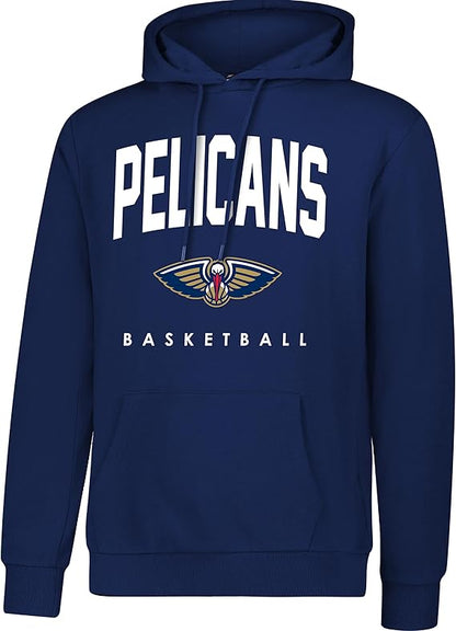 Ultra Game NBA Official Men's Super Soft Teamster Hoodie Sweatshirt, New Orleans Pelicans, Team Color|New Orleans Pelicans