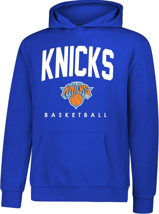 Ultra Game NBA Official Youth Super Soft Teamster Hoodie Sweatshirt, New York Knicks, Team Color|New York Knicks