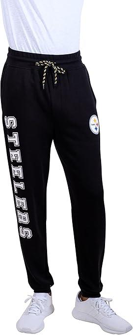 Ultra Game NFL Official Adults Active Super Soft Fleece Game Day Jogger Sweatpants - Unisex, Pittsburgh Steelers, Team Color|Pittsburgh Steelers