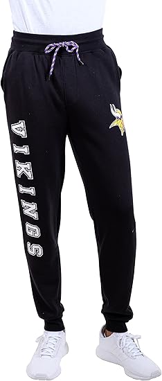 Ultra Game NFL Official Adults Super Soft Game Day Jogger Sweatpants - Unisex, Minnesota Vikings|Minnesota Vikings