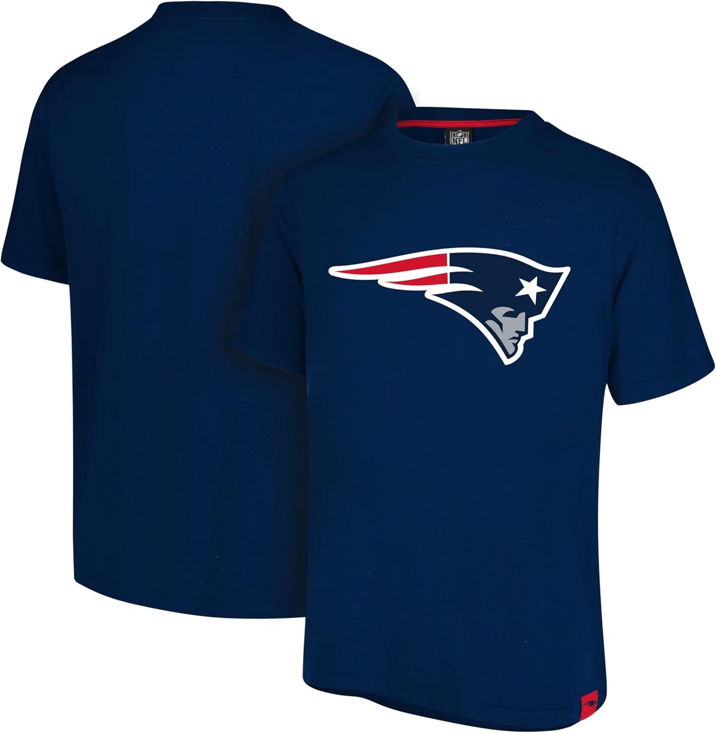 Ultra Game NFL Official Adults Super Soft Game Day T-Shirt - Unisex, New England Patriots, Team Color|New England Patriots