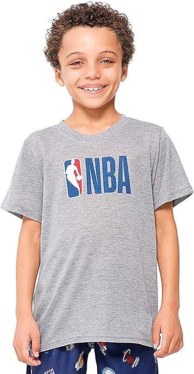 Ultra Game NBA Official Youth 2 Piece T-Shirt & Lounge Pants Pajama Set, Multi-Team, Boys Sizes|Multi-Team