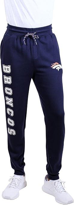 Ultra Game NFL Official Adults Active Super Soft Fleece Game Day Jogger Sweatpants - Unisex, Denver Broncos, Team Color|Denver Broncos