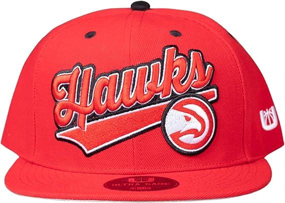 Ultra Game NBA Official Youth 8-20 Snap Back 3D Embroidered Team Logo Baseball Cap Hat, Atlanta Hawks, Team Color, 1SIZE|Atlanta Hawks