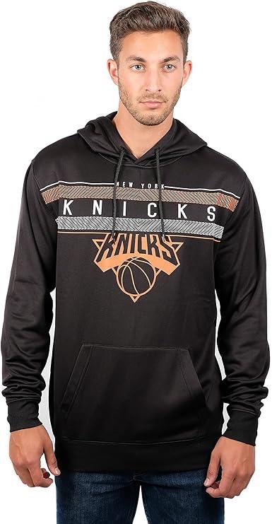 Ultra Game NBA Official Men’s Super Soft Midtown Hoodie Pullover Sweatshirt - Unisex, New York Knicks|New York Knicks