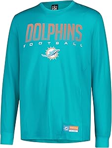 NFL Official Super Soft Game Day Long Sleeve T-Shirt|Miami Dolphins