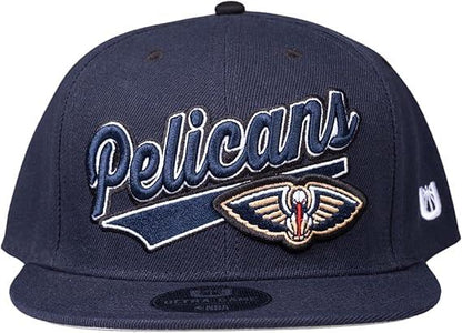 Ultra Game NBA Official Youth 8-20 Snap Back 3D Embroidered Team Logo Baseball Cap Hat, New Orleans Pelicans, Team Color, 1SIZE|New Orleans Pelicans