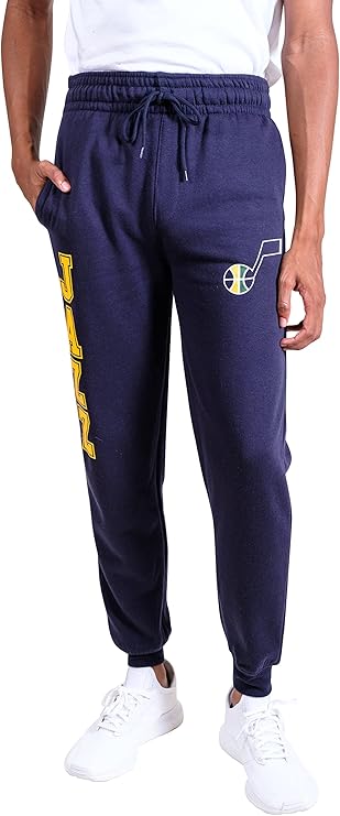 Ultra Game NBA Official Men’s Super Soft Jogger Sweatpants - Unisex, Utah Jazz, Team Color|Utah Jazz