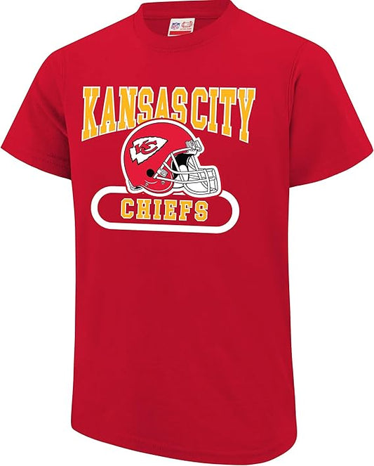 NFL Official Youth Super Soft Game Day T-Shirt, Kansas City Chiefs, Team Color 2024|Kansas City Chiefs