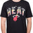 Ultra Game Men's NBA Miami Heat Arched Plexi Short Sleeve T-Shirt|Miami Heat - UltraGameShop