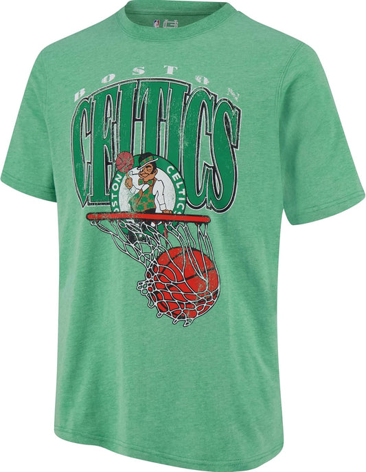 Ultra Game NBA Mens Official Hoops Short Sleeve T-Shirt, Boston Celtics, Team Color|Boston Celtics