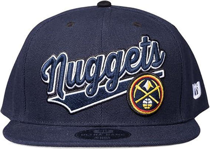 Ultra Game NBA Official Youth 8-20 Snap Back 3D Embroidered Team Logo Baseball Cap Hat, Denver Nuggets, Team Color, 1SIZE|Denver Nuggets