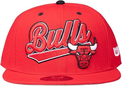 Ultra Game NBA Official Youth 8-20 Snap Back 3D Embroidered Team Logo Baseball Cap Hat, Chicago Bulls, Team Color, 1SIZE|Chicago Bulls