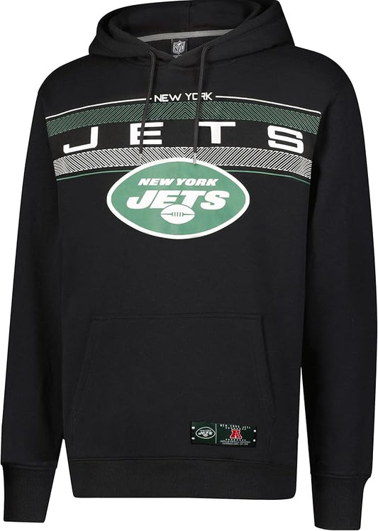 NFL Official Adults Super Soft Pullover Hoodie Sweatshirt - Warm Polyester Blend - Unisex|New York Jets