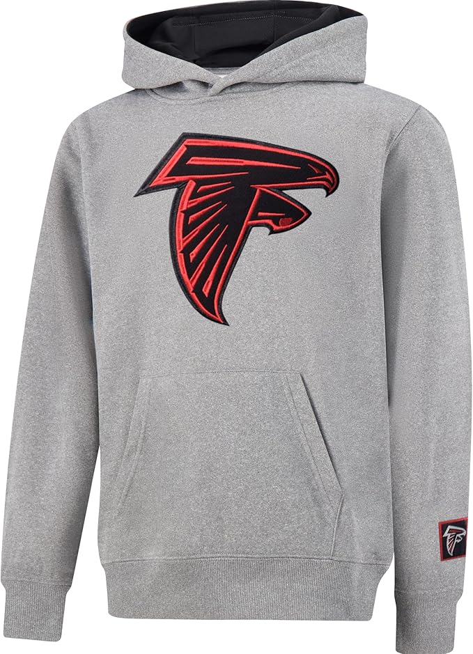 Ultra Game NFL Official Youth Super Soft Hoodie Sweatshirt Pullover - Warm Polyester Blend Atlanta Falcons|Atlanta Falcons