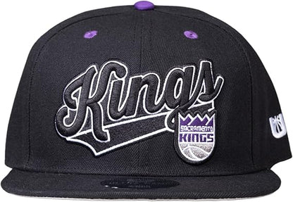 Ultra Game NBA Official Youth 8-20 Snap Back 3D Embroidered Team Logo Baseball Cap Hat, Sacramento Kings, Team Color, 1SIZE|Sacramento Kings