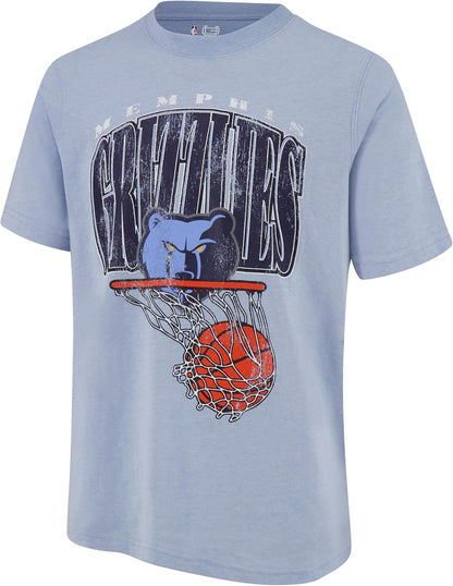 Ultra Game NBA Mens Official Hoops Short Sleeve T-Shirt, Memphis Grizzlies, Team Color|Memphis Grizzlies