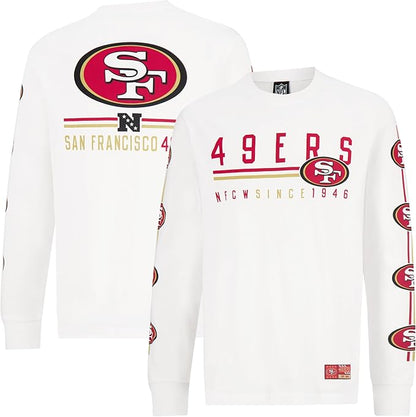 NFL Official Adults Super Soft Supreme Long Sleeve T-Shirt - Unisex|San Francisco 49ers